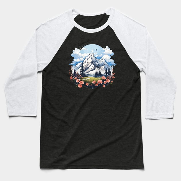 Nature Artwork Baseball T-Shirt by vectrus